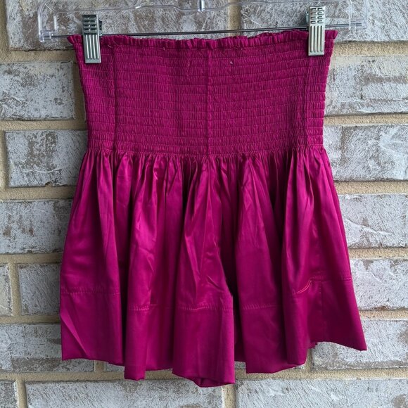 Natural Life Elastic Waist Satin Magenta Pink Skirt Shorts Women's Size XS - Picture 2 of 7